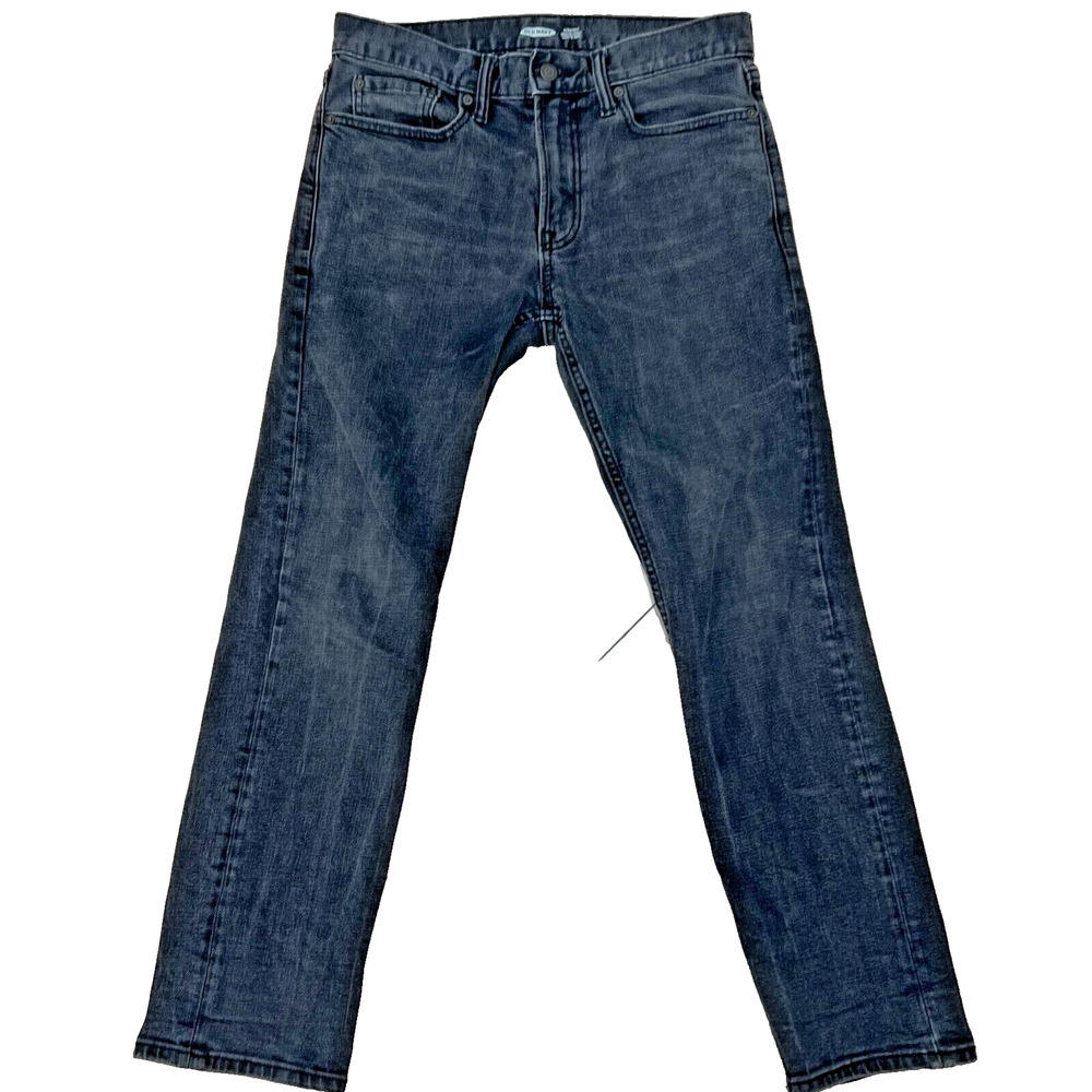 Old Navy Mens 30x30 Built-In Tough Black Denim Jeans Straight Streetwear Western